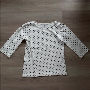 Polka Dot brandy Melville quarter sleeve shirt